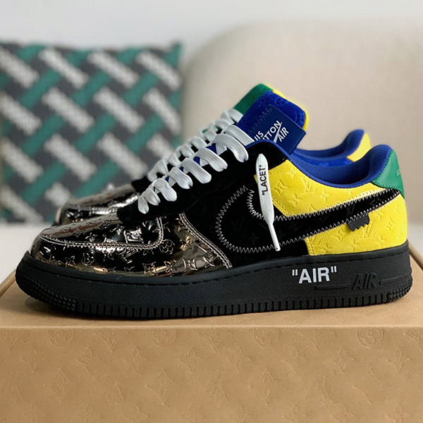 Air Force 1 x Lv Multicolor Patch Work Best Quality