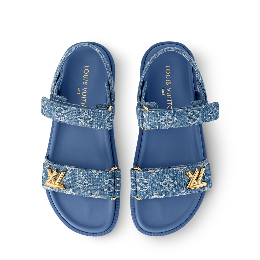 LV Sunset Sandals ‘Blue Denim'