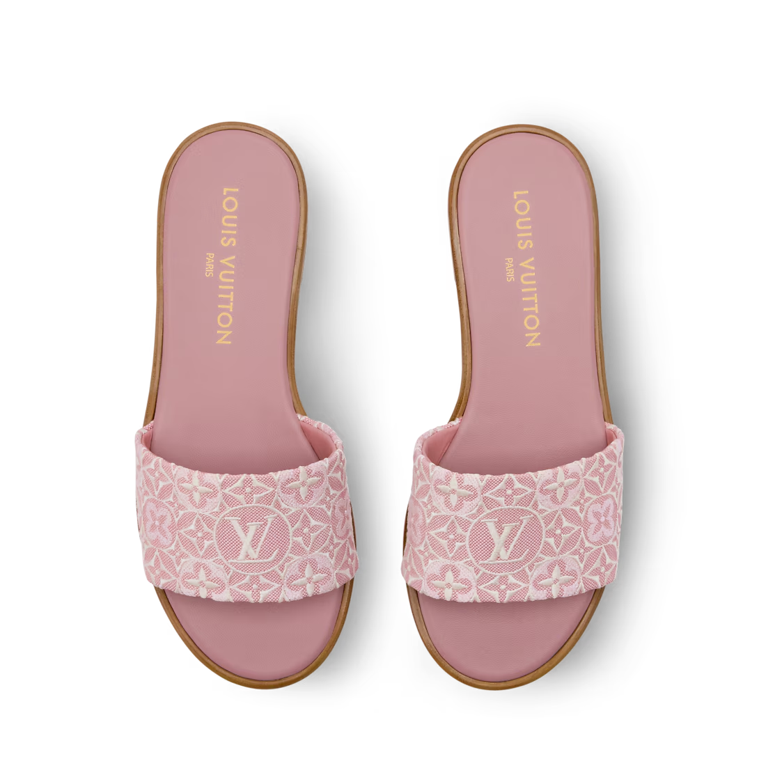 LV Lily Flat Mule Pink