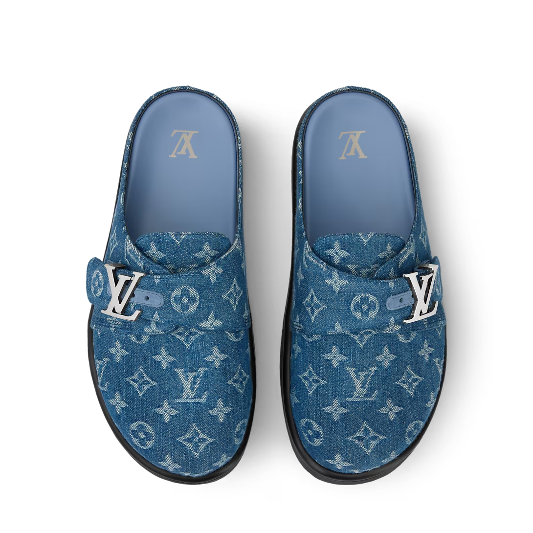LV Easy Mule Blue Denim