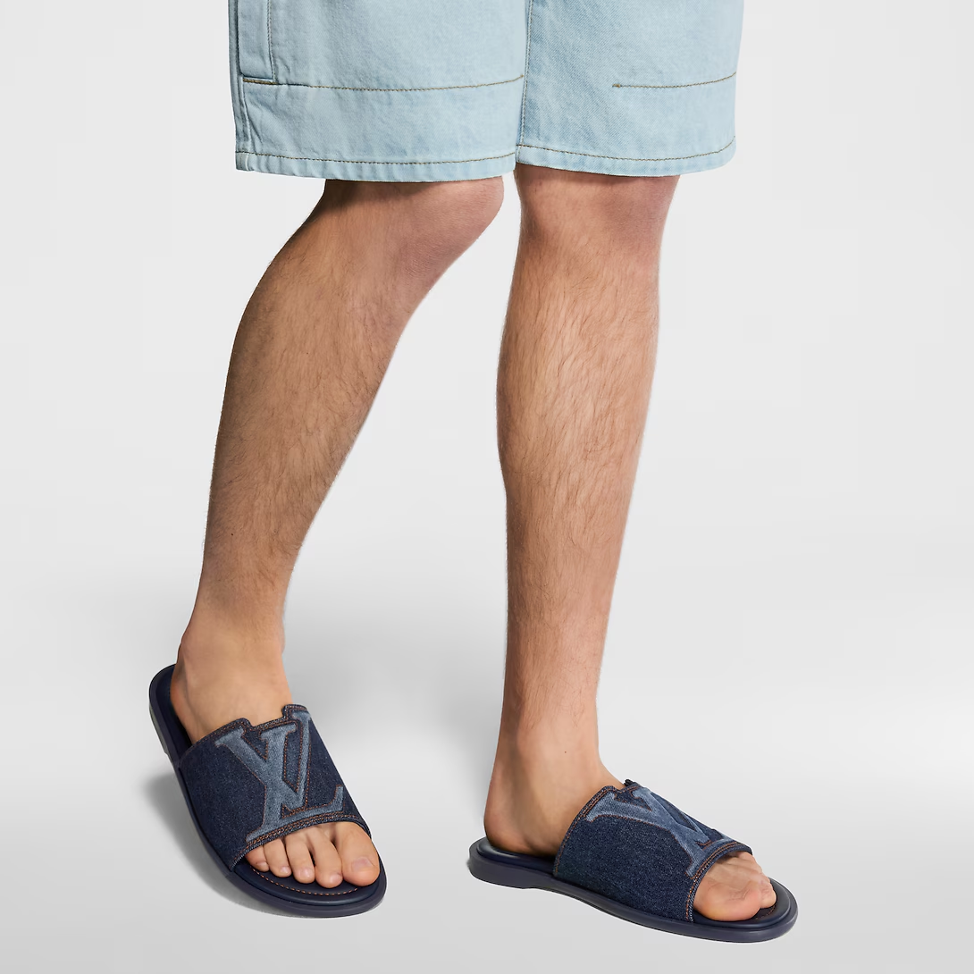LV Portofino Mule Navy Blue