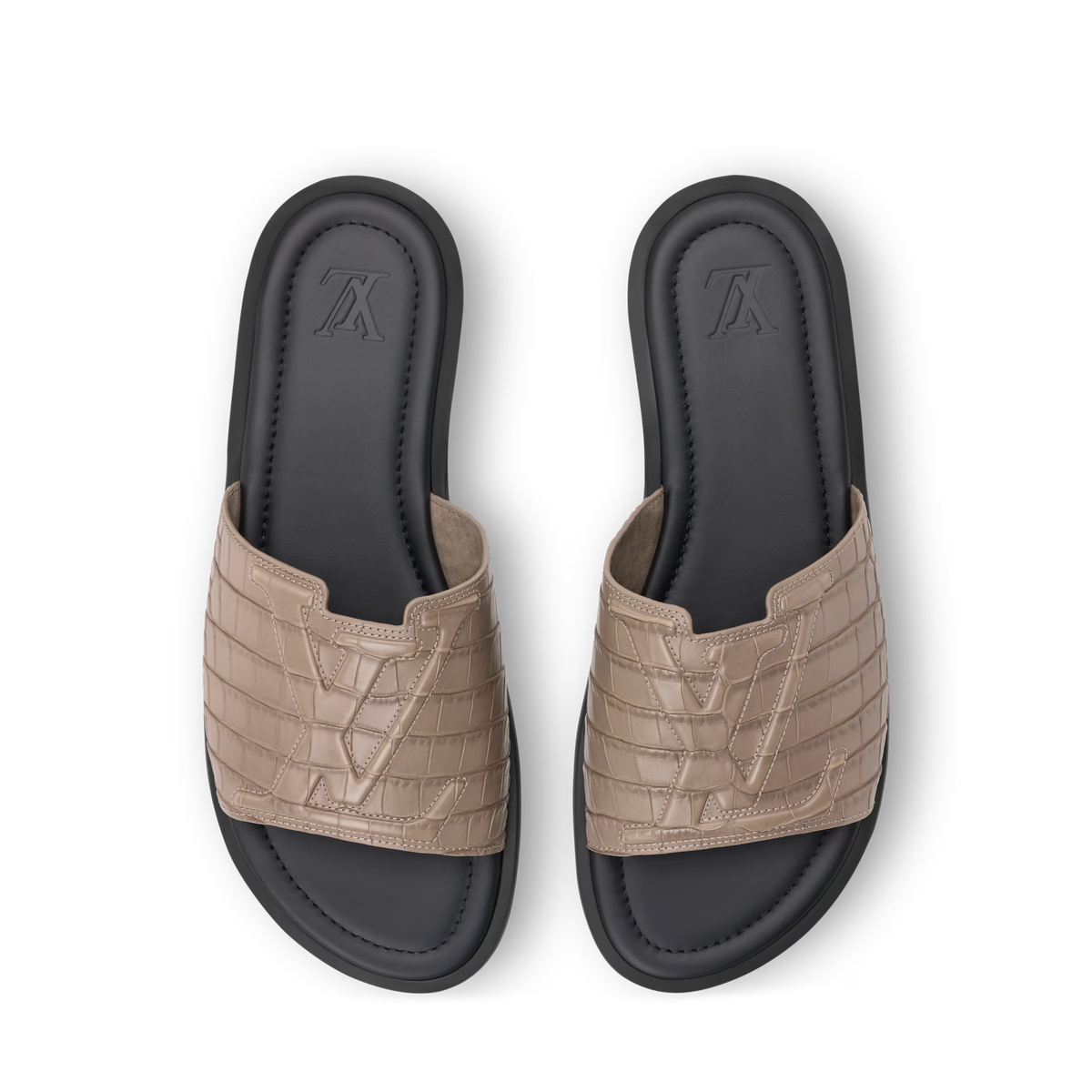 LV Portofino Mule Taupe Brown