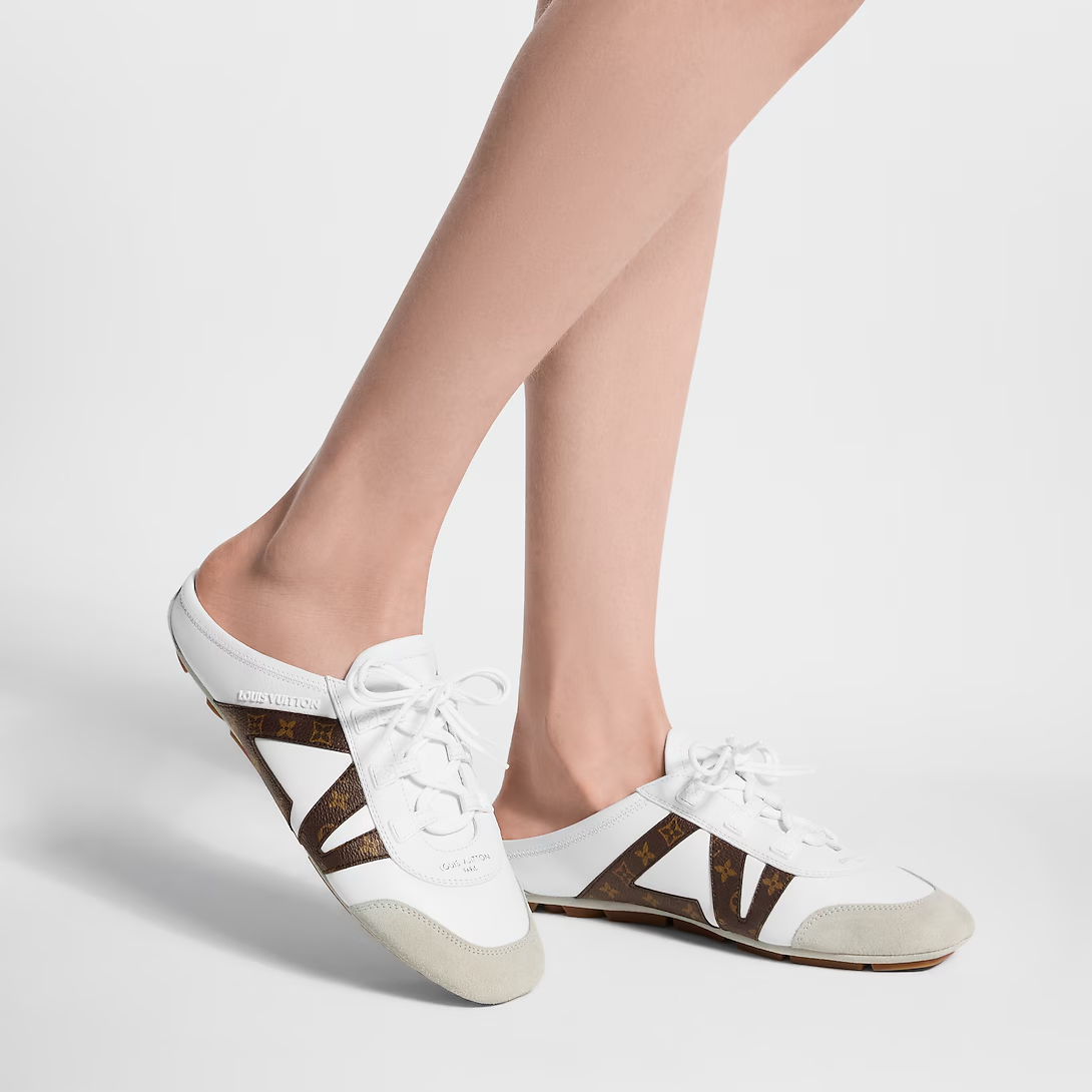 LV Sneakerina Open Back White