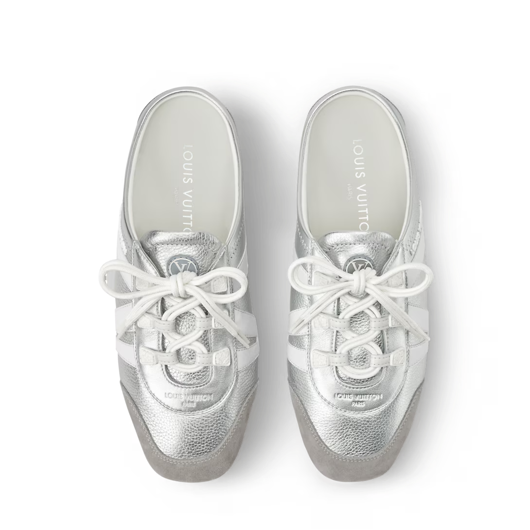 LV Sneakerina Open Back Silver