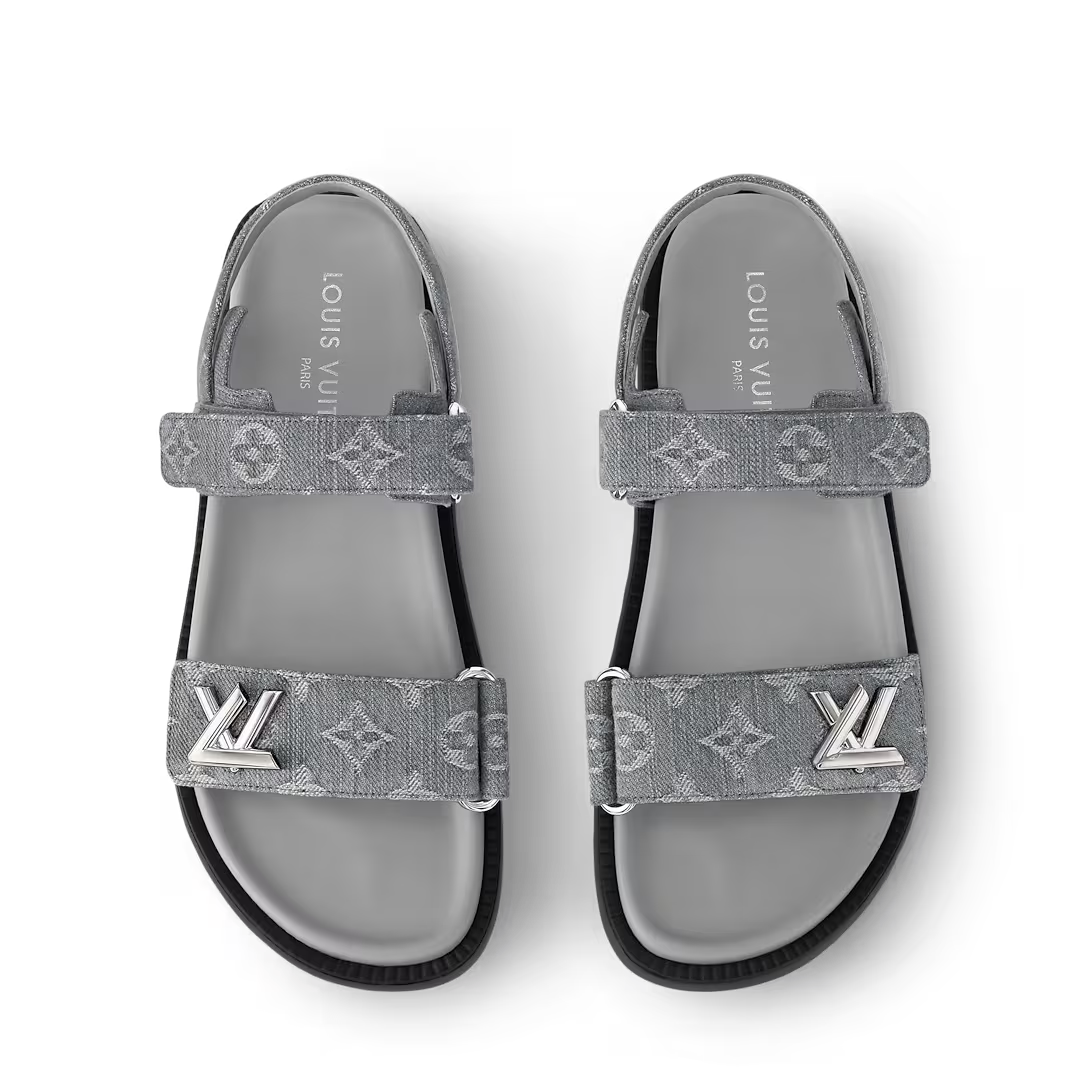LV Sunset Flat Comfort Sandals ‘Gray’