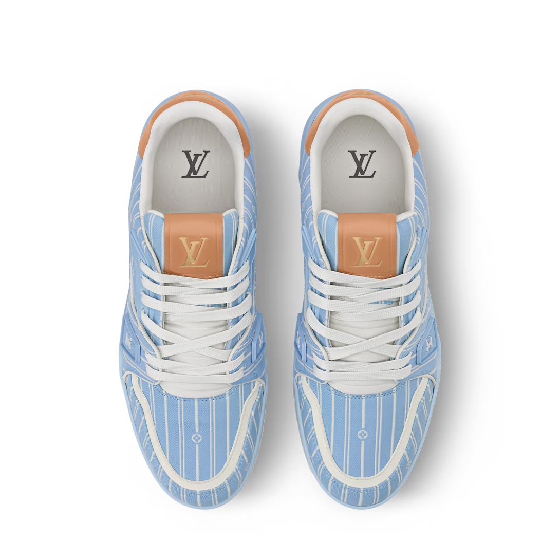 LV Trainer Blue Jacquard