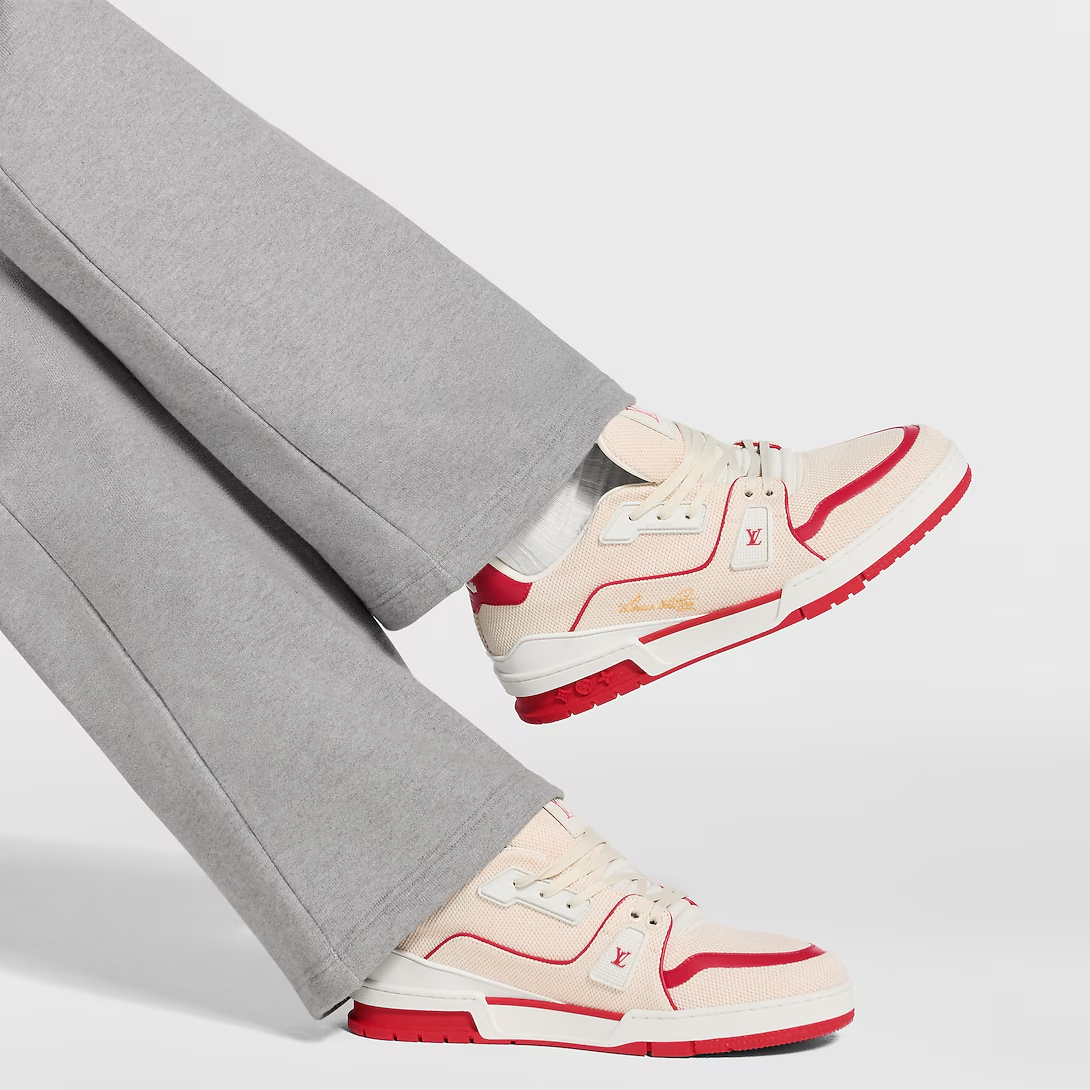 LV Trainer Red Canvas