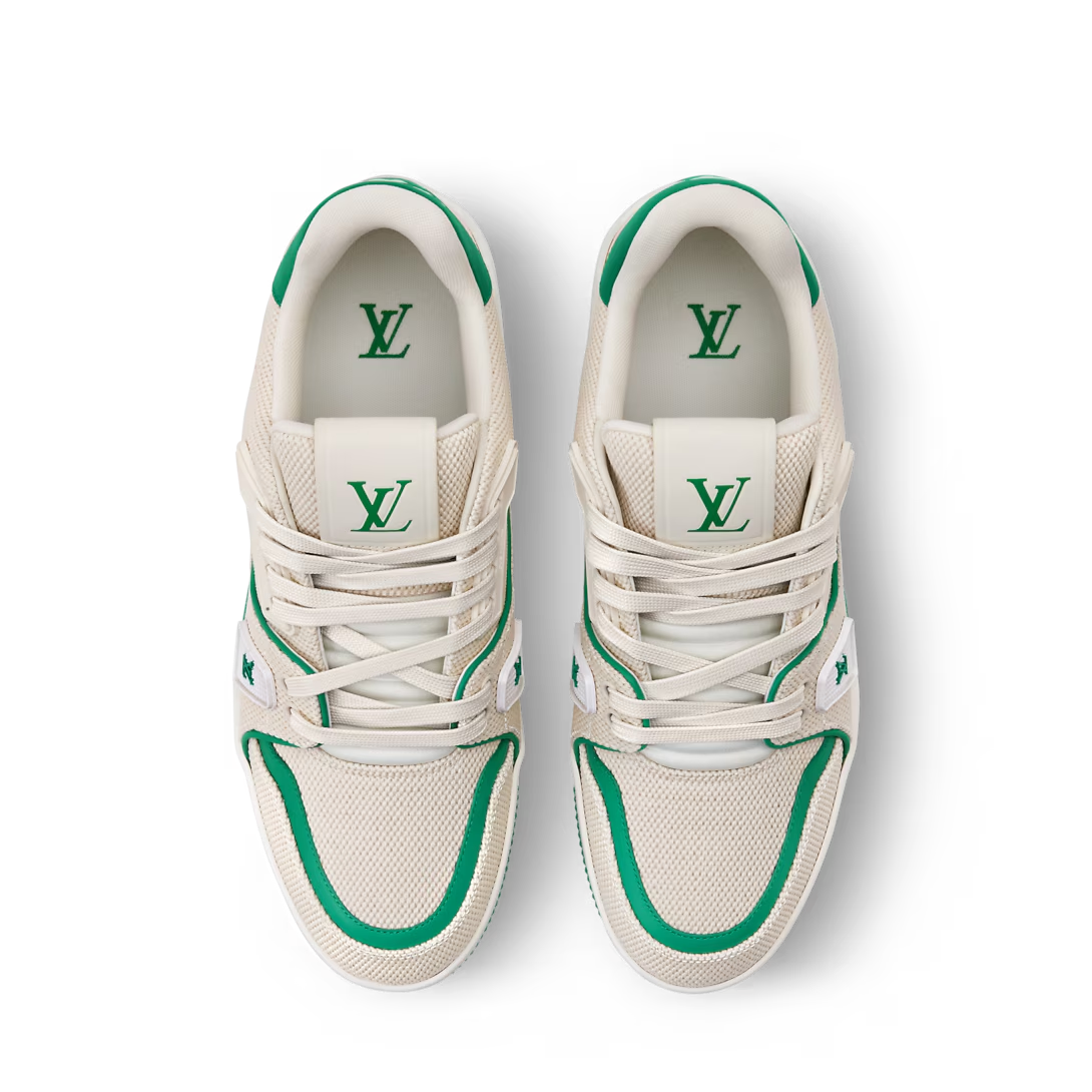 LV Trainer Green Canvas