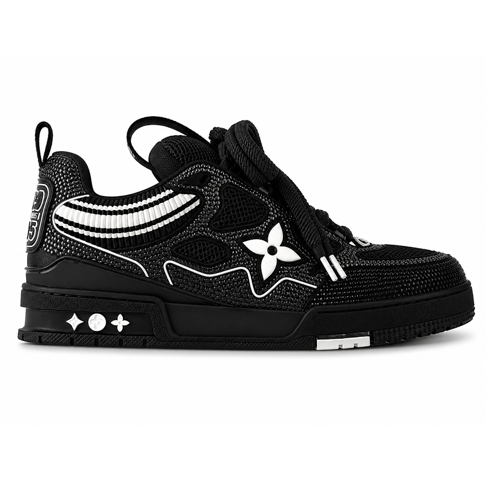 LV Skate Sneaker Black Crystal