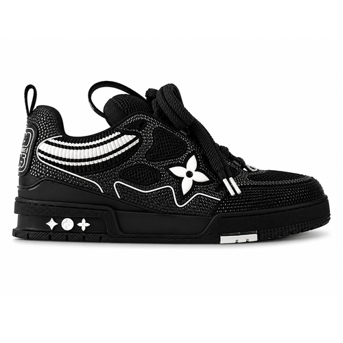 LV Skate Sneaker Black Crystal