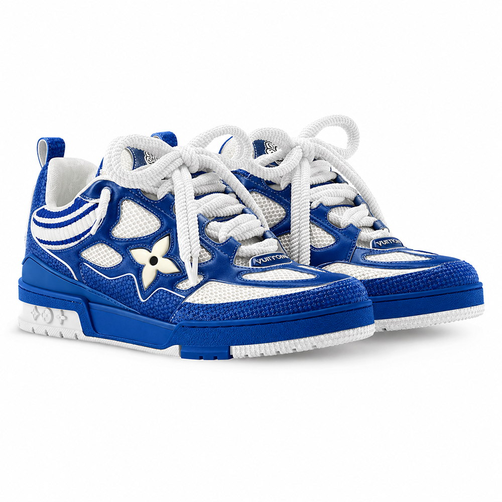 LV Skate Sneaker Blue Crystal