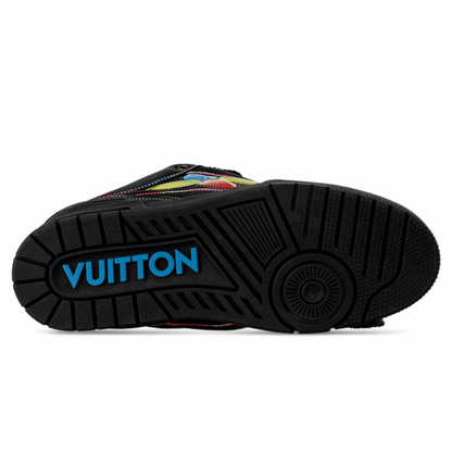 Louis Vuitton LV Skate Sneaker ‘Black Rainbow Monogram Flower’