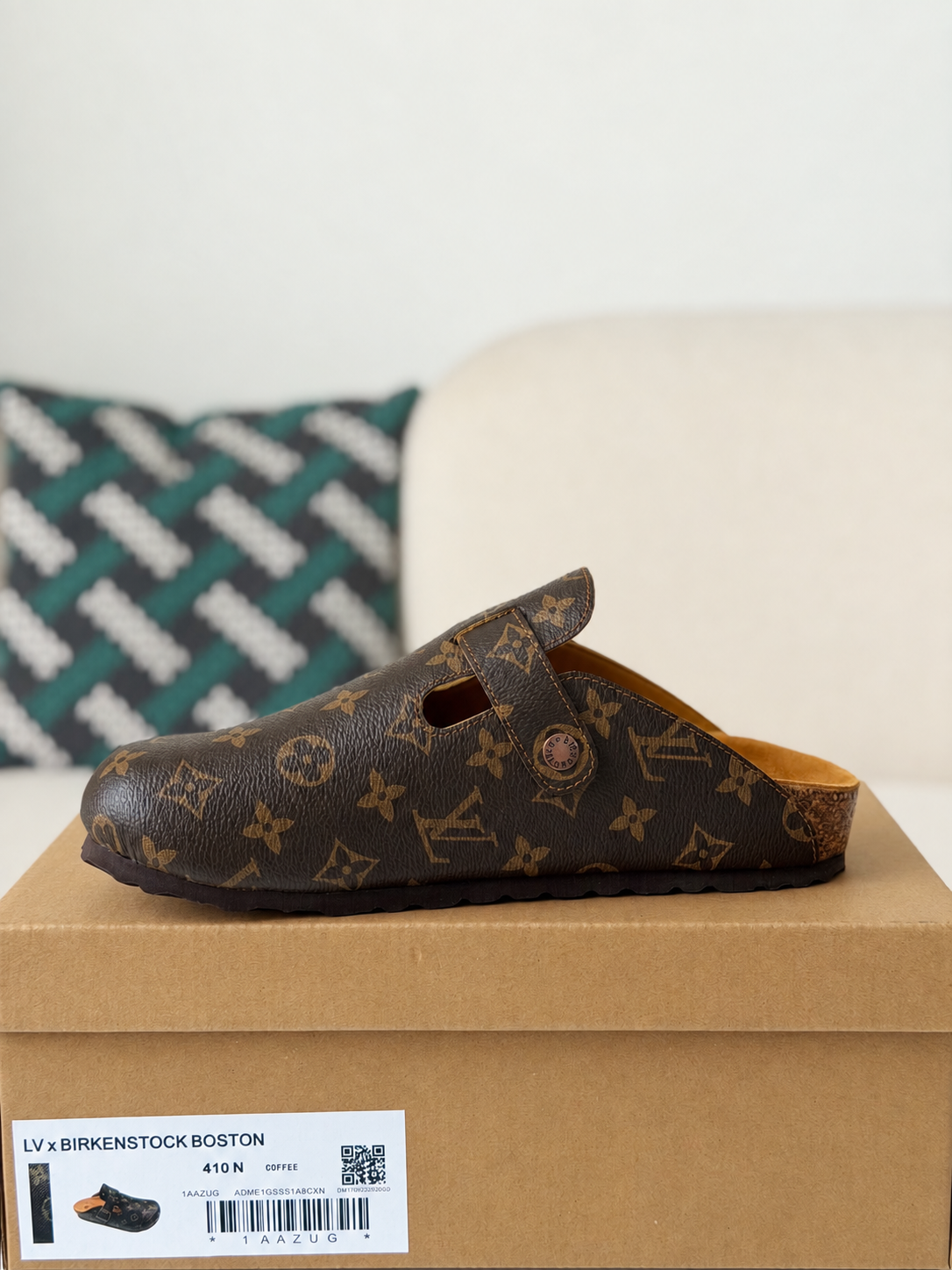 LV Cosy Flat Comfort Clog Brown