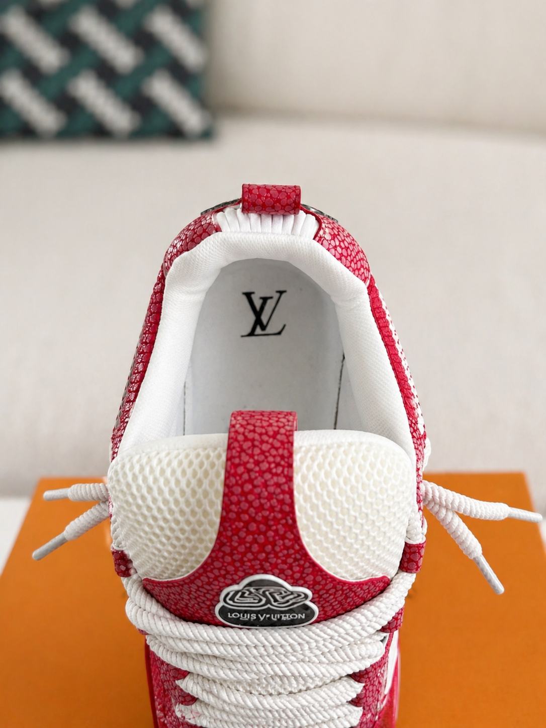 LV Skate Sneaker Red Crystal