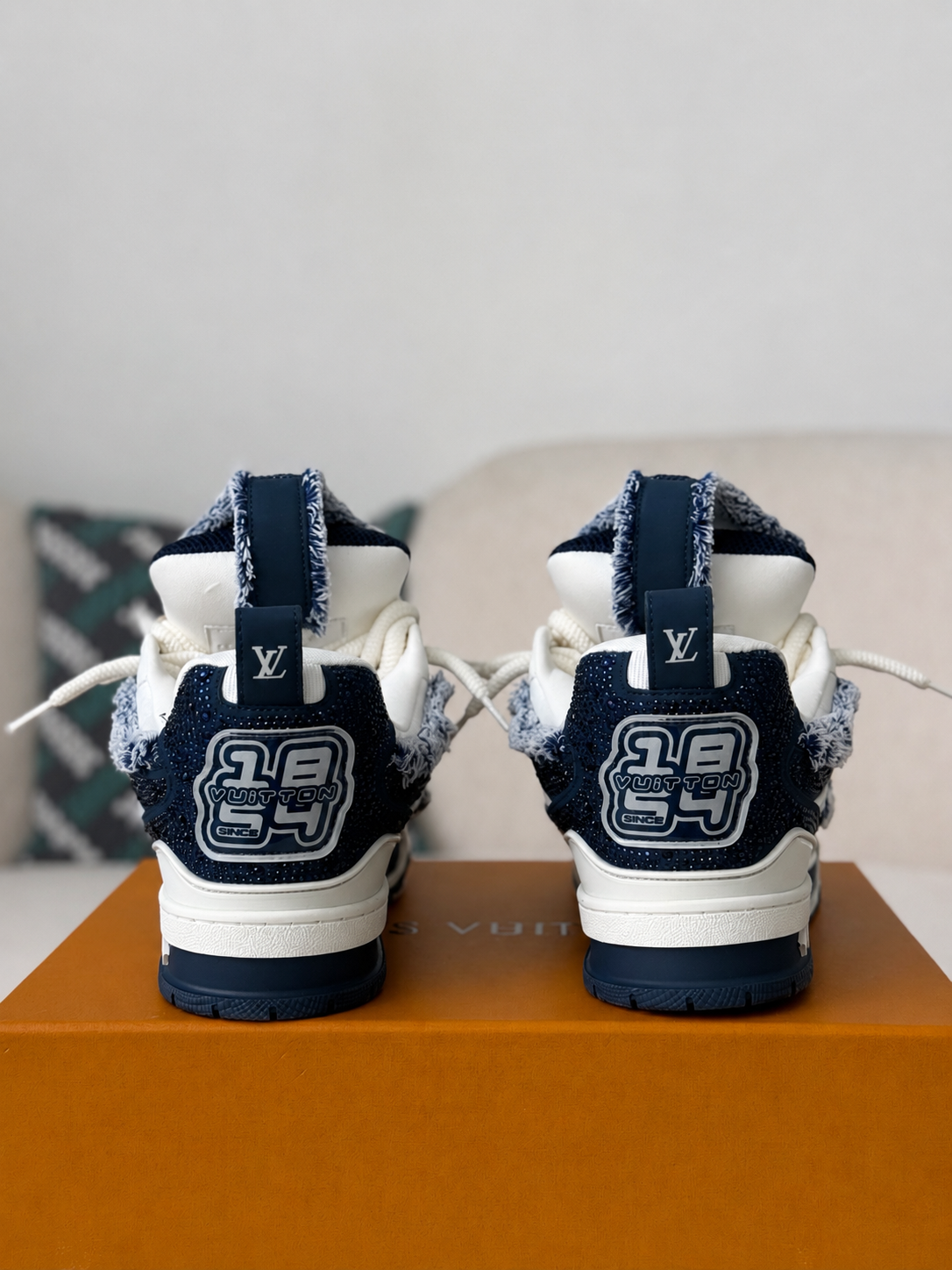 LV Skate Sneaker Marine White