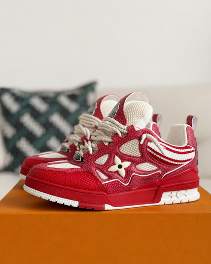 LV Skate Sneaker Red Crystal