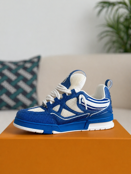 LV Skate Sneaker Blue Crystal