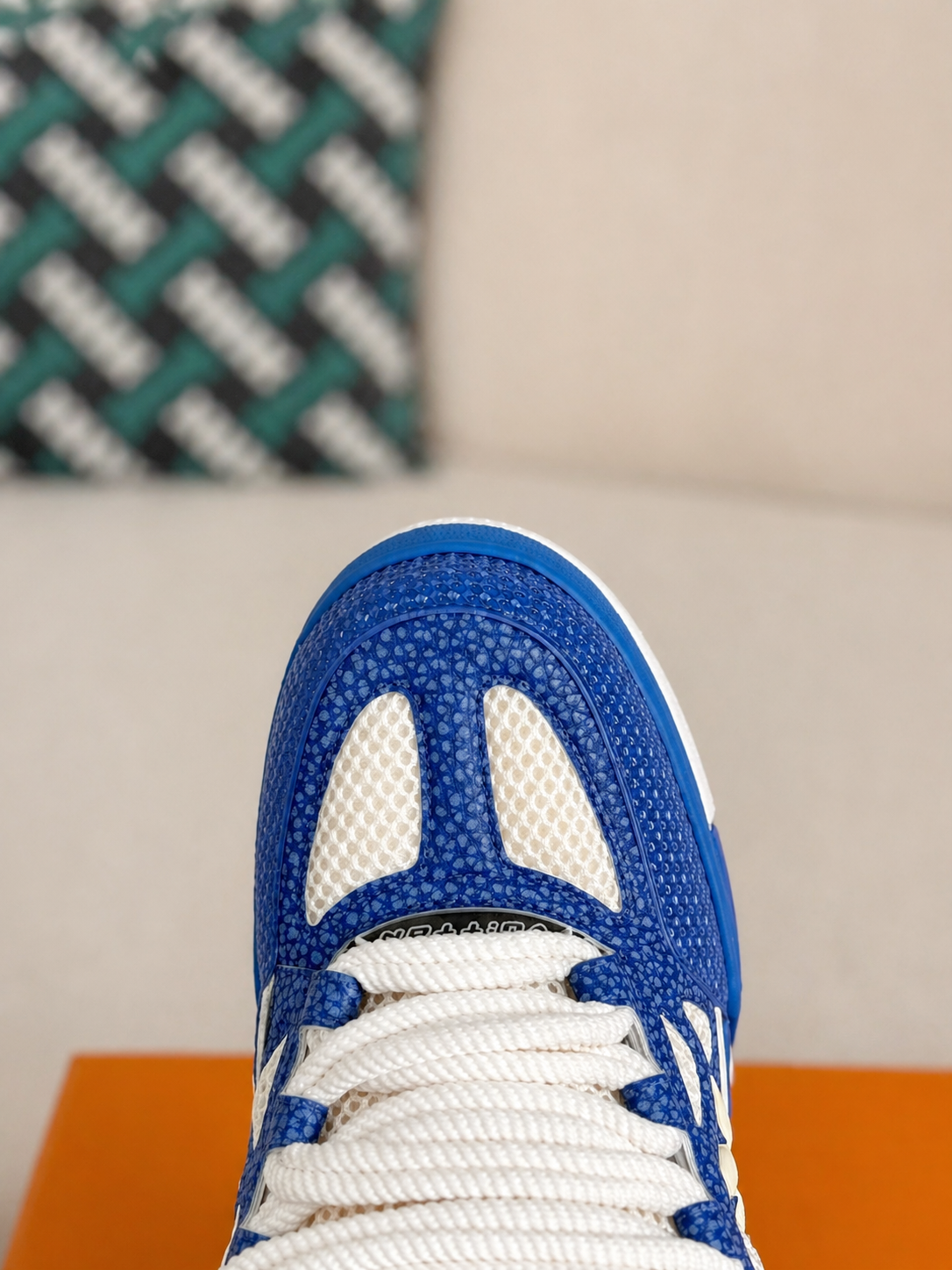 LV Skate Sneaker Blue Crystal