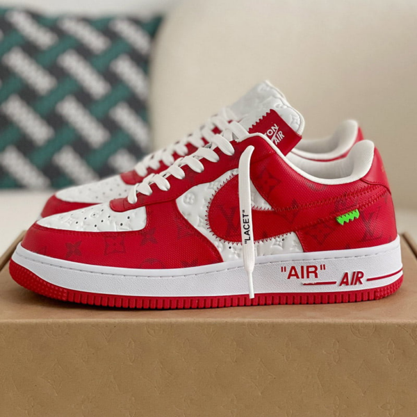 Air Force 1 x Louis Vuitton Red Best Quality