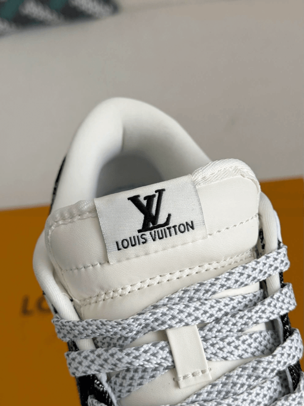 LV x Nike SB Dunk Low White Black Denim Monogram Sneaker