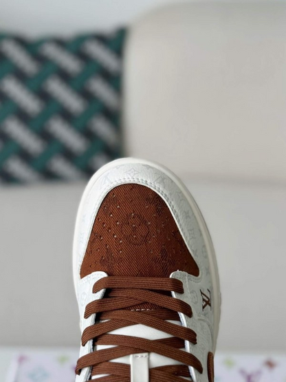 LV x Nike SB Dunk Low Brown/White Monogram Edition