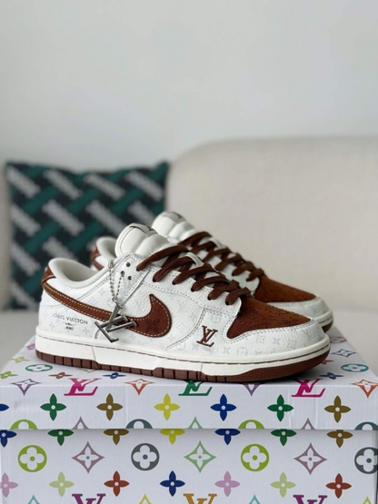 LV x Nike SB Dunk Low Brown/White Monogram Edition