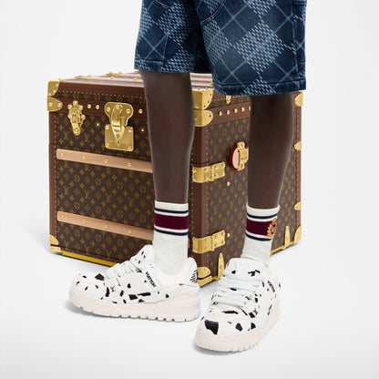 LV Trainer Maxi White Black Animal Print