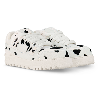 LV Trainer Maxi White Black Animal Print