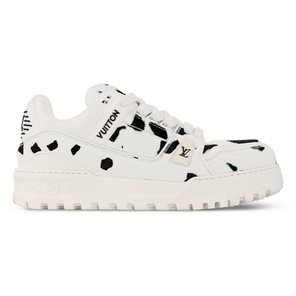 LV Trainer Maxi White Black Animal Print