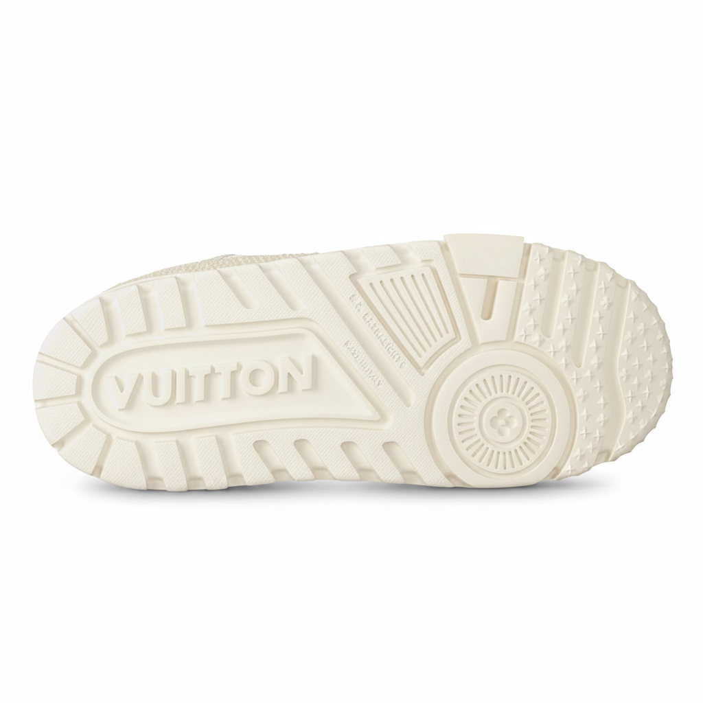 LV Maxi Trainers with Swarovski Crystals White