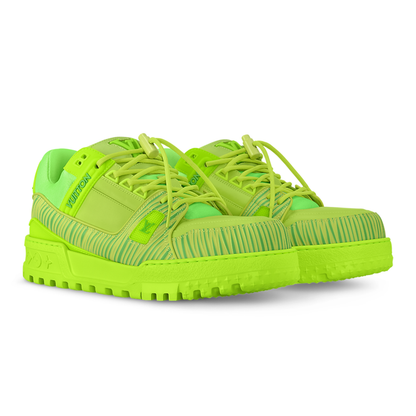 Louis Vuitton x Park Seo-Bo - LV Maxi Trainer Calf Leather Green