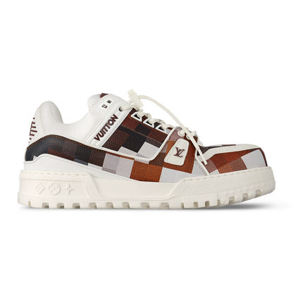 Louis Vuitton - LV Maxi Trainer Damoflage-Printed Calf Leather White / Brown