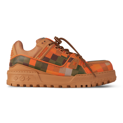 Louis Vuitton - LV Maxi Trainer Damoflage-Printed Calf Leather Orange