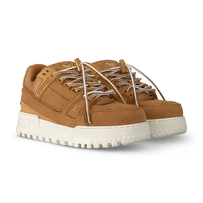 Louis Vuitton - LV Maxi Trainer Grained Nubuck Calf Leather Beige