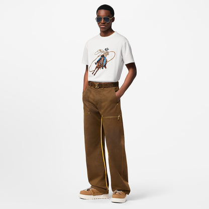 Louis Vuitton - LV Maxi Trainer Grained Nubuck Calf Leather Beige