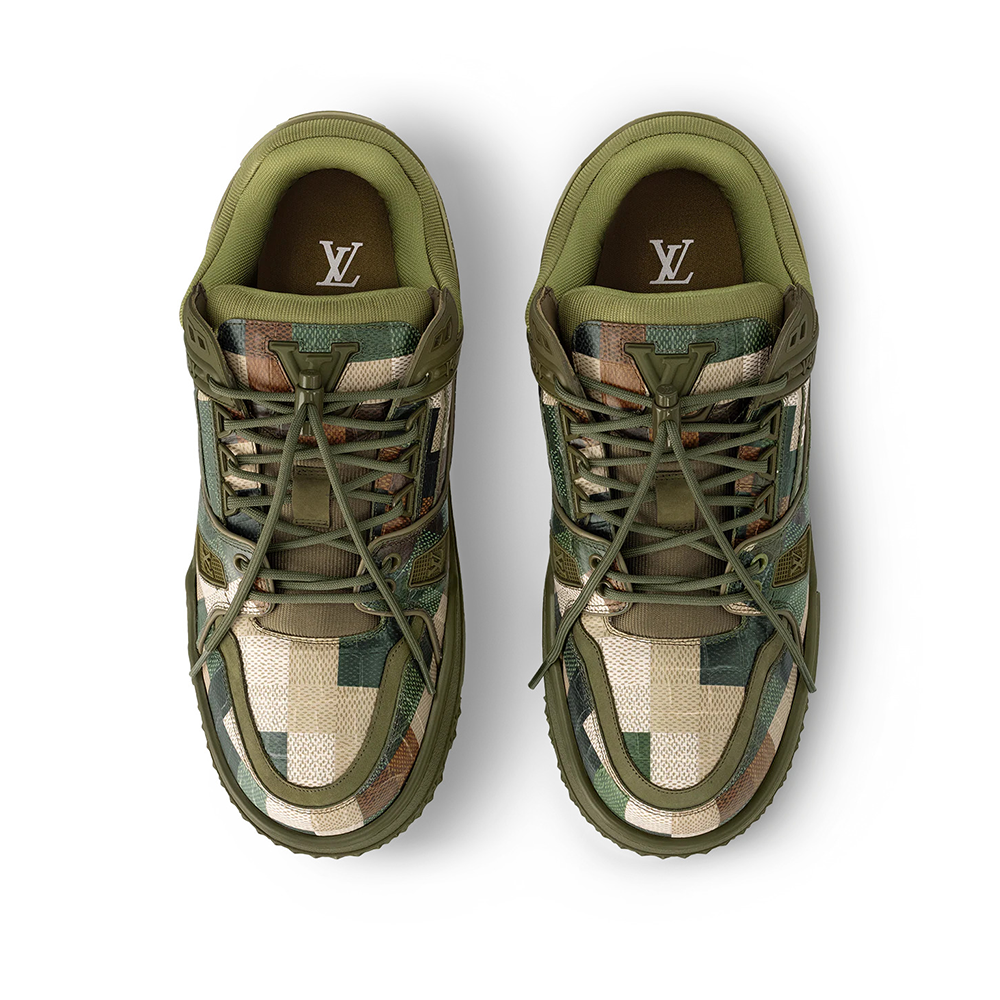 Louis Vuitton - LV Trainer Maxi Leather with Damoflage Khaki Green