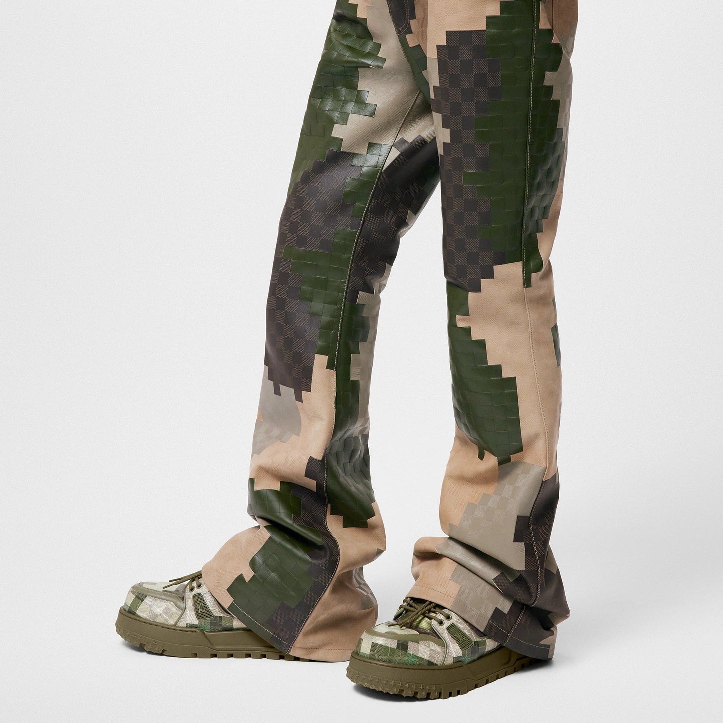 Louis Vuitton - LV Trainer Maxi Leather with Damoflage Khaki Green