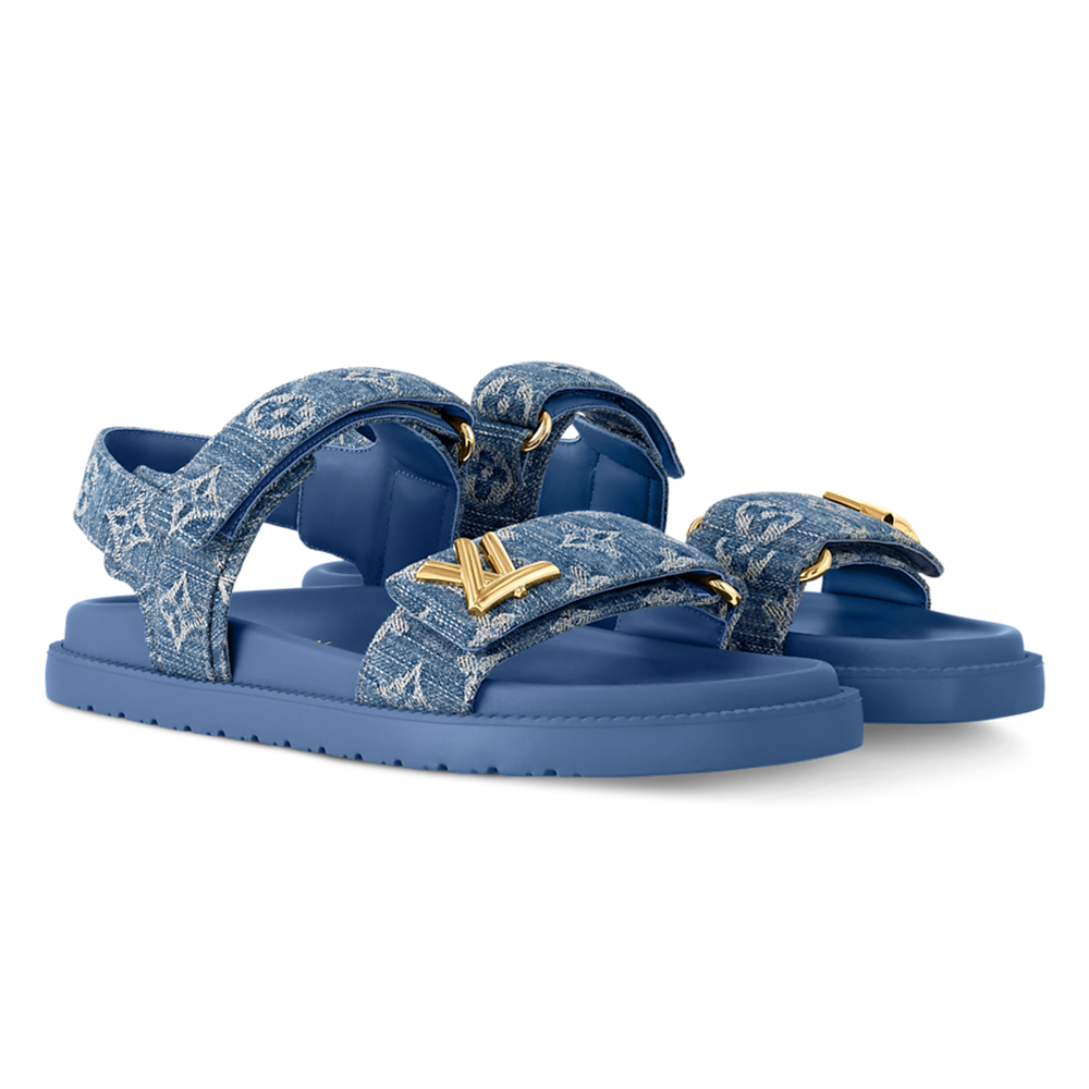 LV Sunset Sandals ‘Blue Denim'