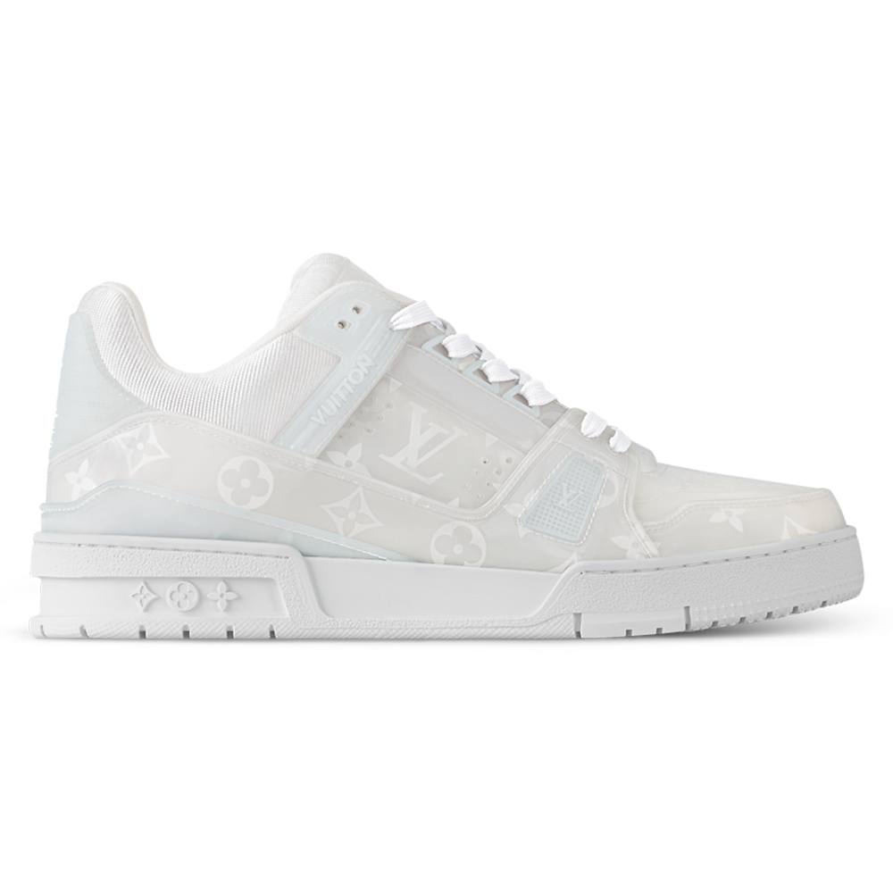 LV Trainers Monogram-Printed Translucent PVC White