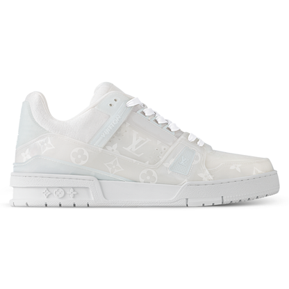 LV Trainers Monogram-Printed Translucent PVC White