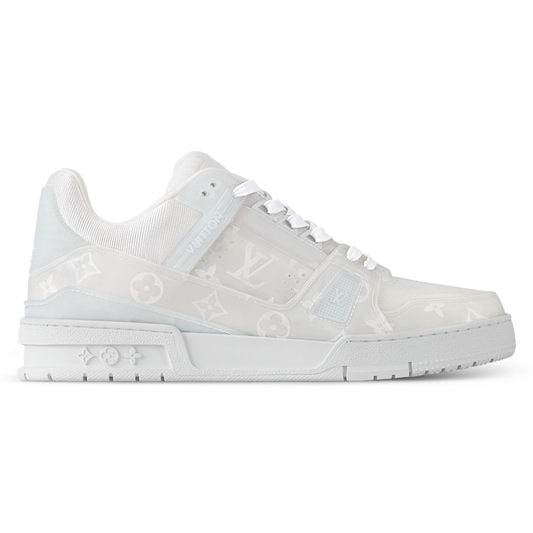 LV Trainers Monogram-Printed Translucent PVC White
