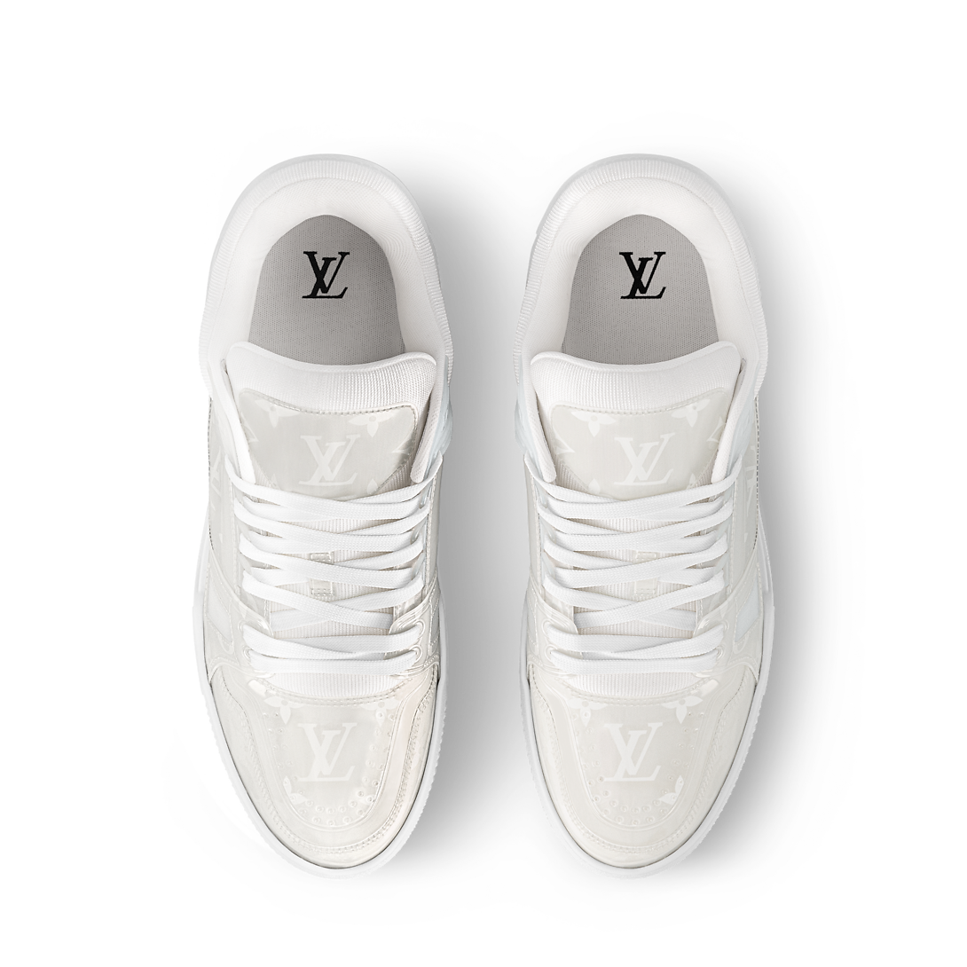 LV Trainers Monogram-Printed Translucent PVC White