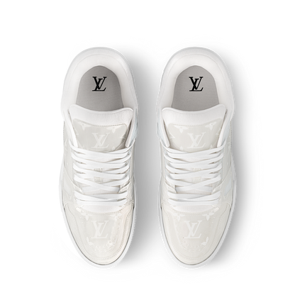 LV Trainers Monogram-Printed Translucent PVC White