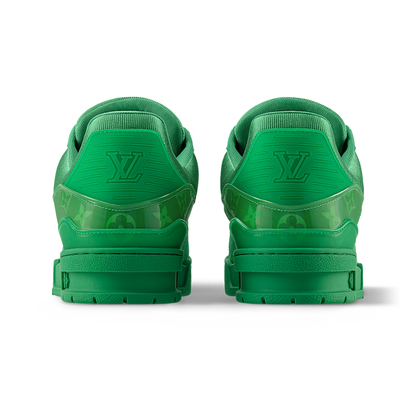LV Trainers Monogram-Printed Translucent PVC Green