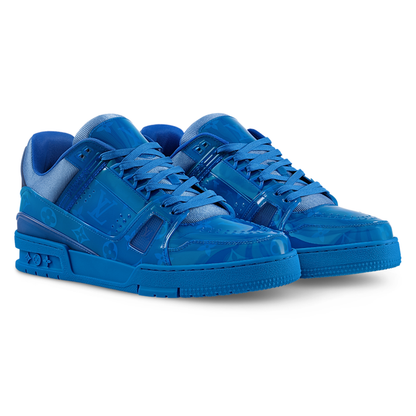 LV Trainers Monogram-Printed Translucent PVC Blue