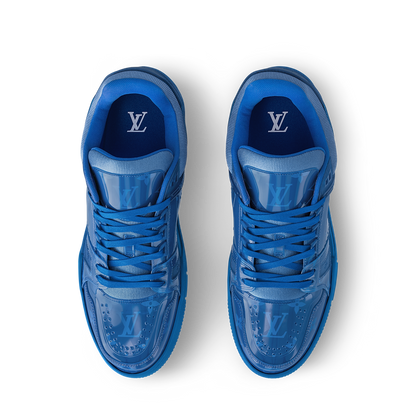 LV Trainers Monogram-Printed Translucent PVC Blue