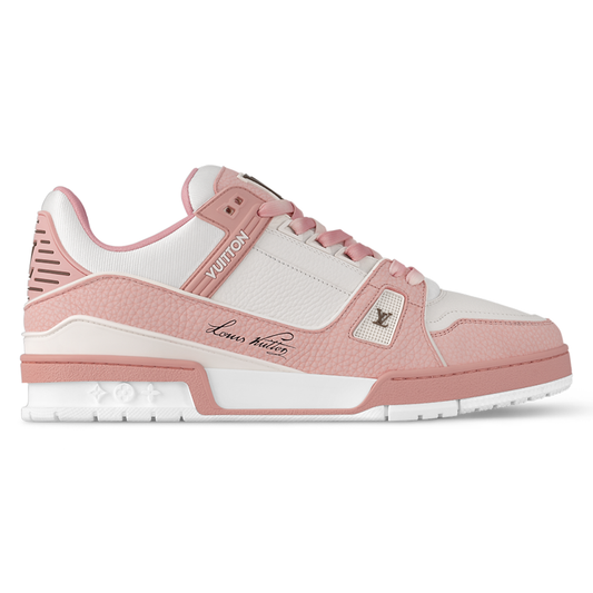 LV Trainers Nubuck & Grained Calf Leather Pink