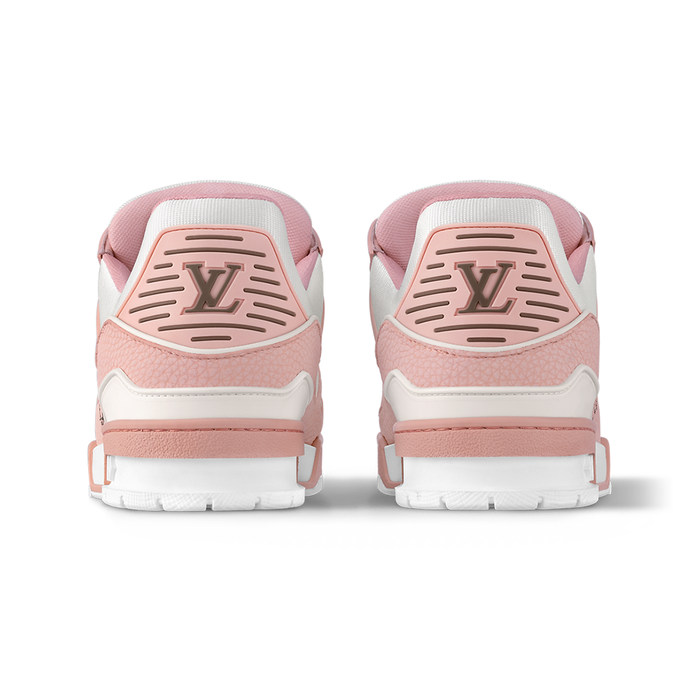 LV Trainers Nubuck & Grained Calf Leather Pink