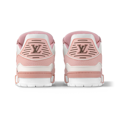 LV Trainers Nubuck & Grained Calf Leather Pink