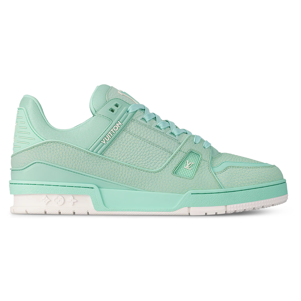 LV Trainer Grained Calf Leather Pastel Green